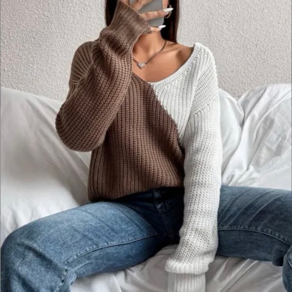Two colour sweater - Picture 2 of 6